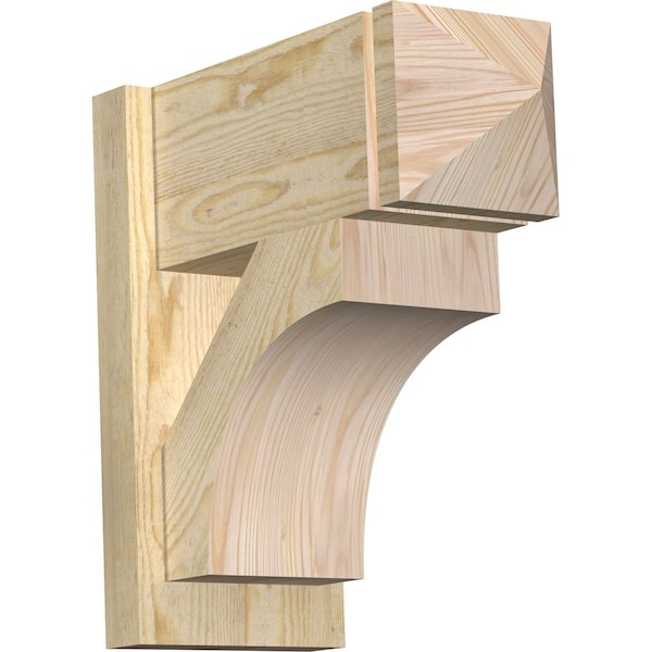 Ekena Millwork Westlake Rough Sawn Arts and Crafts Outlooker, Douglas Fir, 8"W x 18"D x 18"H OUT08X18X18WTL03RDF - main